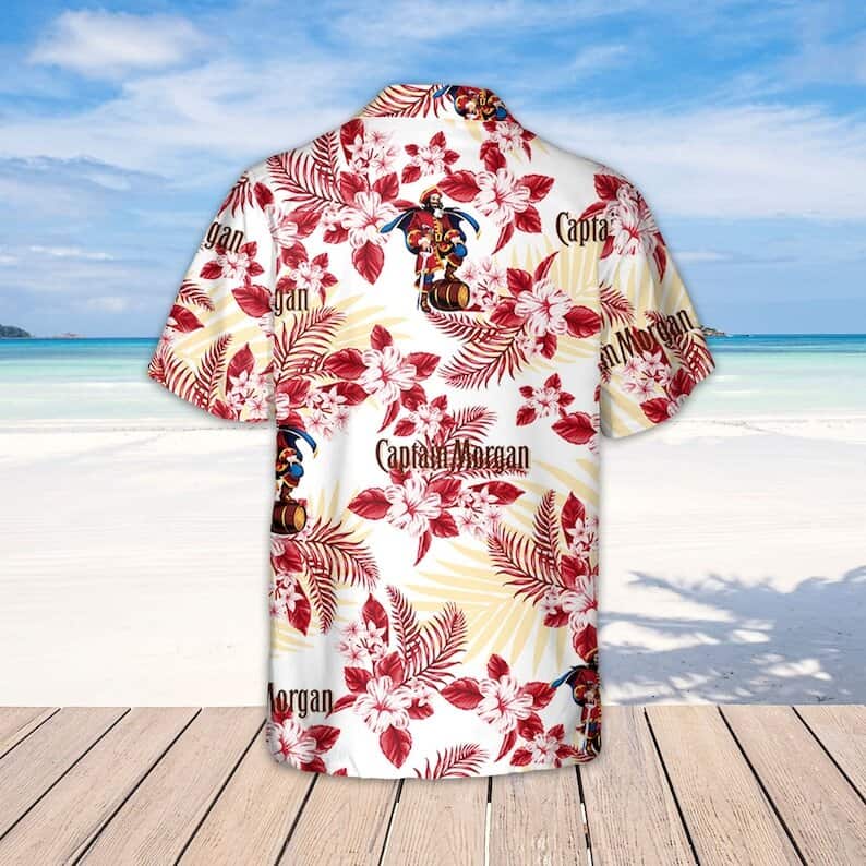 Captain Morgan Hawaiian Shirt Hibiscus Flower Pattern Beach Gift For Friend Captain Morgan Hawaiian Shirt Hibiscus Flower Pattern Beach Gift For Friend