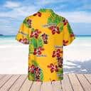 Captain Morgan Hawaiian Shirt Hibiscus Flower Palm Leaves Beach Lovers Gift