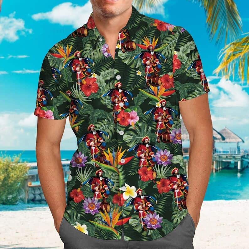 Captain Morgan Hawaiian Shirt Tropical Summer Pattern Gift For Beach Vacation Captain Morgan Hawaiian Shirt Tropical Summer Pattern Gift For Beach Vacation