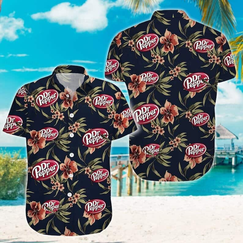 Dr Pepper Beer Hawaiian Shirt Practical Beach Gift