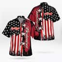 Budweiser Hawaiian Shirt US Flag Father's Day Beer Gift Budweiser Hawaiian Shirt US Flag Father's Day Beer Gift