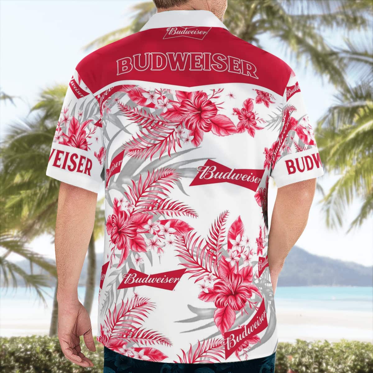 Budweiser Hawaiian Shirt Tropical Flower Pattern Beer Lovers Gift Budweiser Hawaiian Shirt Tropical Flower Pattern Beer Lovers Gift