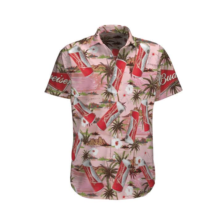 Budweiser Beer Hawaiian Shirt Beach Gift For Friend Budweiser Beer Hawaiian Shirt Beach Gift For Friend