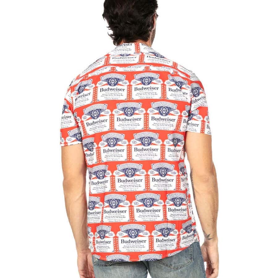 Budweiser King Of Beers Logo Hawaiian Shirt Budweiser King Of Beers Logo Hawaiian Shirt