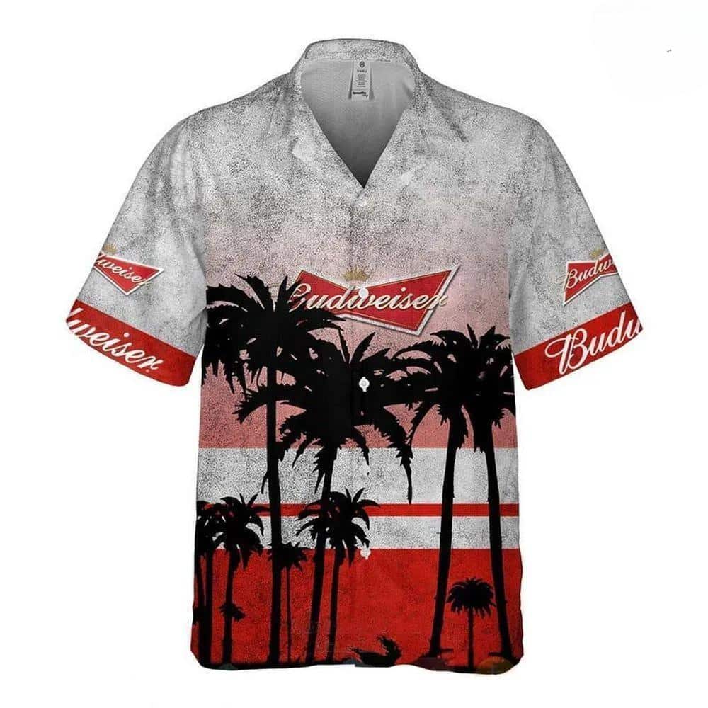 Vintage Budweiser Beer Hawaiian Shirt All Over Print Beach Lovers Gift