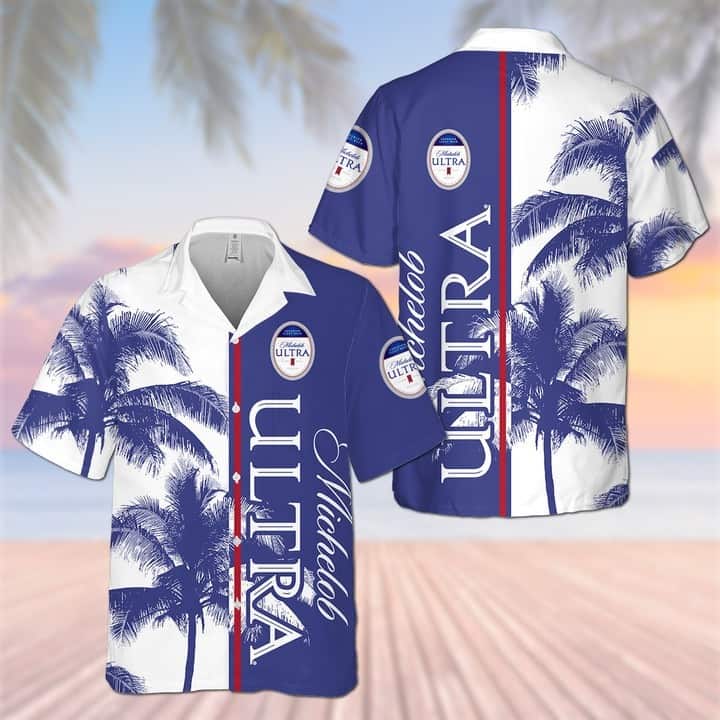 Michelob Ultra Hawaiian Shirt Palm Tree Beach Lovers Gift Michelob Ultra Hawaiian Shirt Palm Tree Beach Lovers Gift