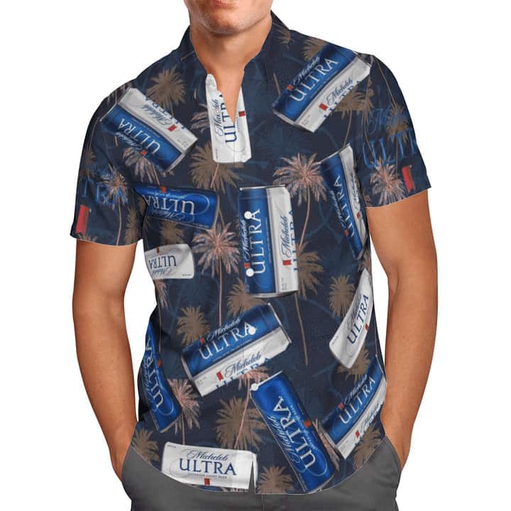 Michelob Ultra Beer Hawaiian Shirt Tropical Leaves Beach Lovers Gift Michelob Ultra Beer Hawaiian Shirt Tropical Leaves Beach Lovers Gift