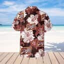 Schlitz Beer Tropical Flower Pattern Hawaiian Shirt
