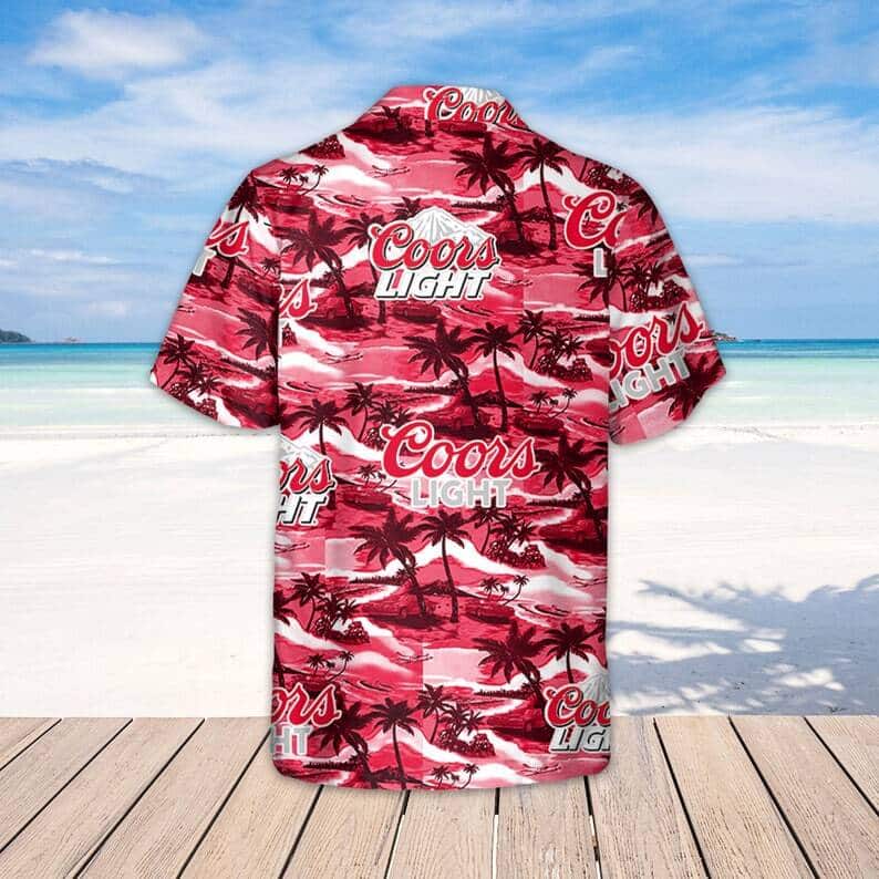 Coors Light Hawaiian Shirt Sea Island Pattern Beach Gift For Friend Coors Light Hawaiian Shirt Sea Island Pattern Beach Gift For Friend
