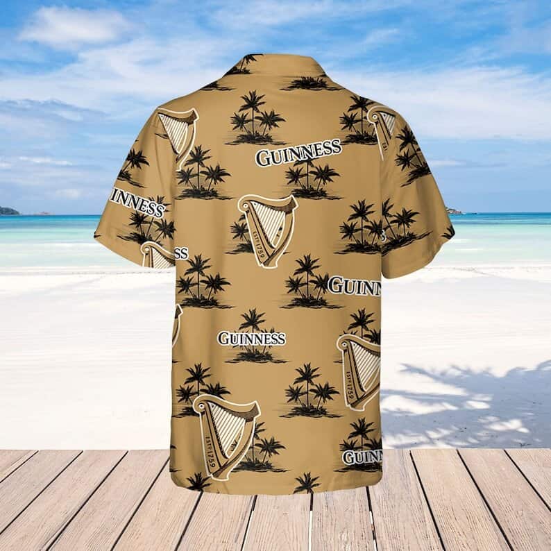 Guinness Hawaiian Shirt Coconut Island Pattern Beer Lovers Gift Guinness Hawaiian Shirt Coconut Island Pattern Beer Lovers Gift