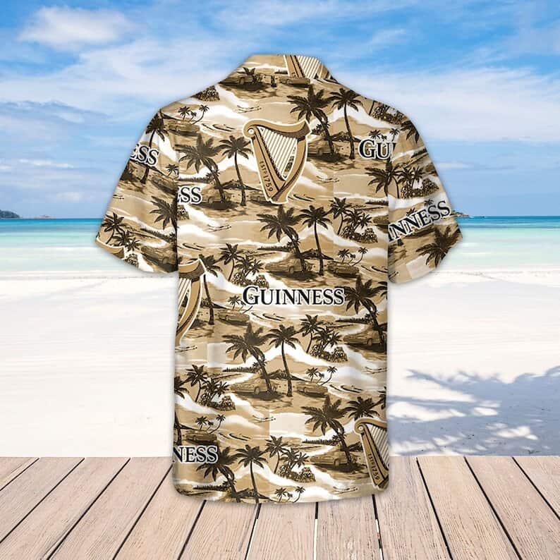 Guinness Hawaiian Shirt Sea Island Pattern Beer Gift For Beach Lovers Guinness Hawaiian Shirt Sea Island Pattern Beer Gift For Beach Lovers