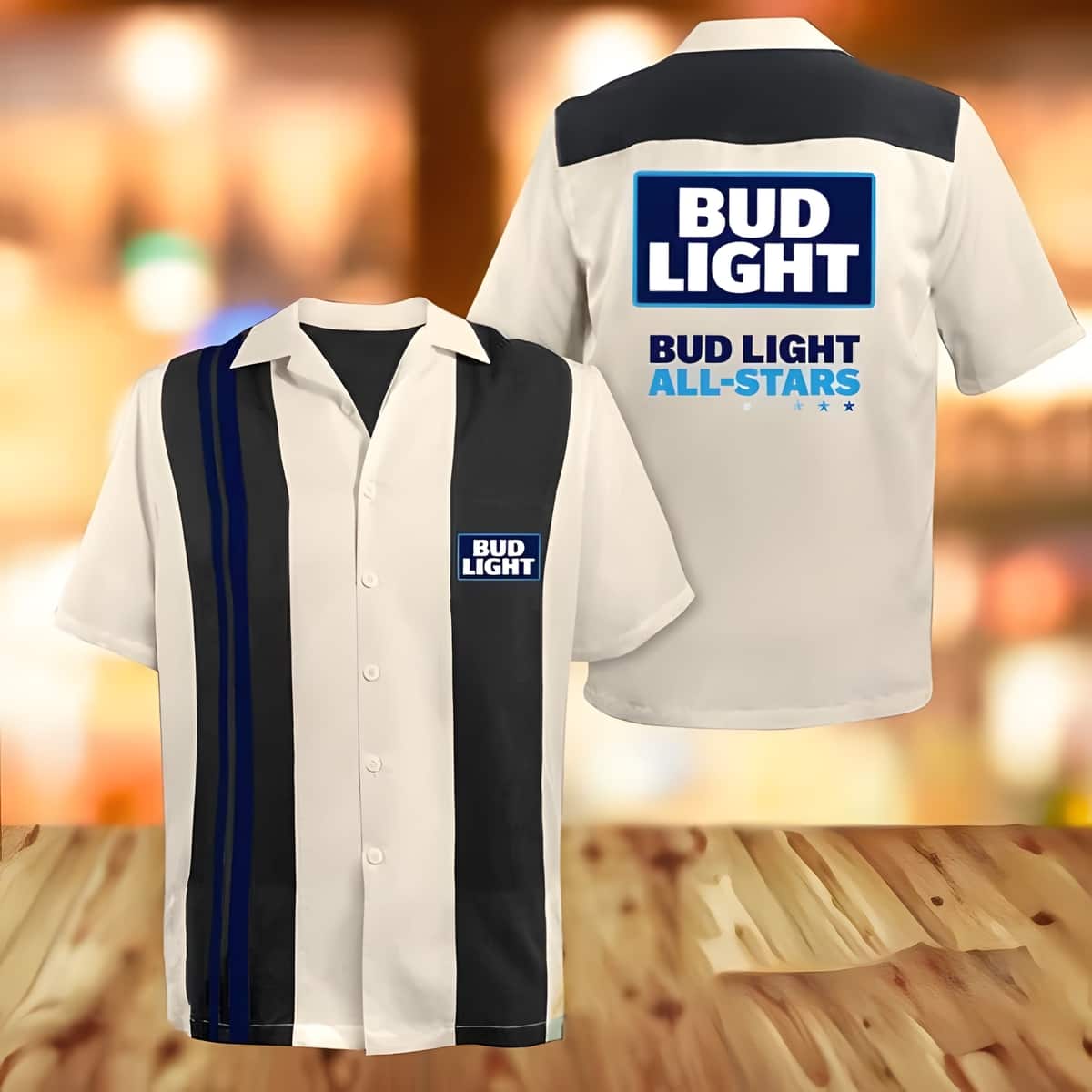 Beige Bud Light All Stars Hawaiian Shirt Beige Bud Light All Stars Hawaiian Shirt