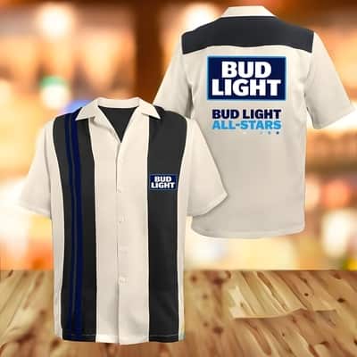 Beige Bud Light All Stars Hawaiian Shirt Beige Bud Light All Stars Hawaiian Shirt