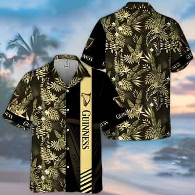 Guinness Beer Hawaiian Shirt Tropical Foliage Beach Lovers Gift Guinness Beer Hawaiian Shirt Tropical Foliage Beach Lovers Gift