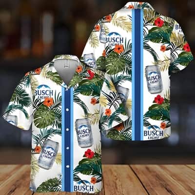 Busch Light Hawaiian Shirt Tropical Summer Flowers Beach Lovers Gift Busch Light Hawaiian Shirt Tropical Summer Flowers Beach Lovers Gift