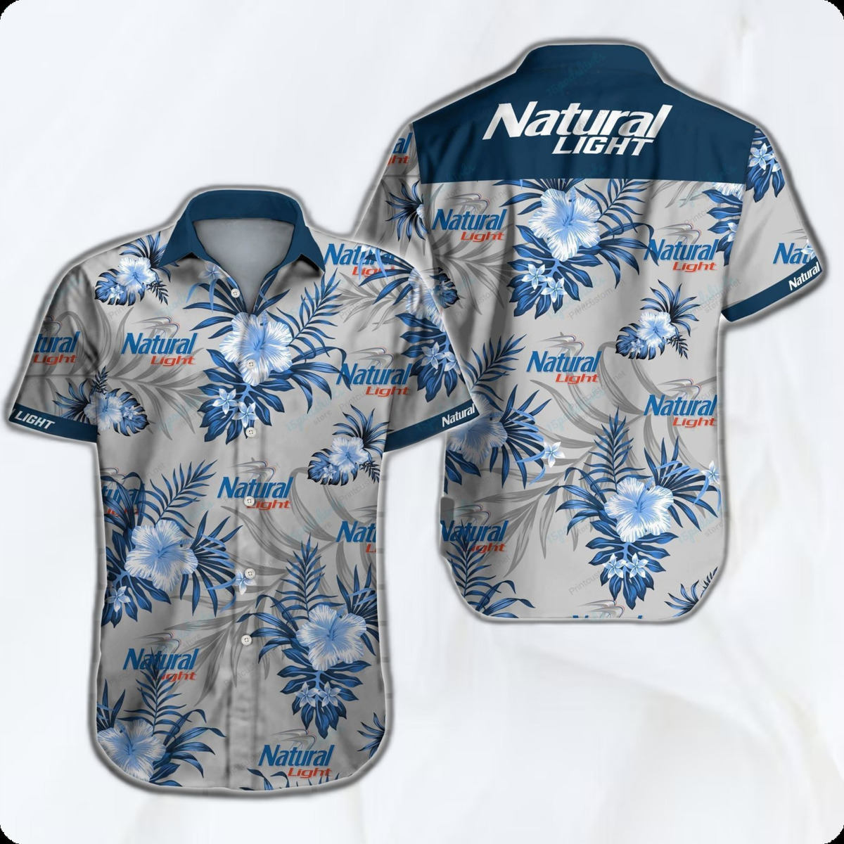 Natural Light Beer Hawaiian Shirt Beach Gift For Friend Natural Light Beer Hawaiian Shirt Beach Gift For Friend