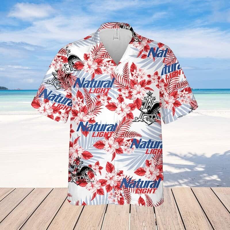 Natural Light Hawaiian Shirt Flowers Pattern Summer Gift For Beach Lovers Natural Light Hawaiian Shirt Flowers Pattern Summer Gift For Beach Lovers