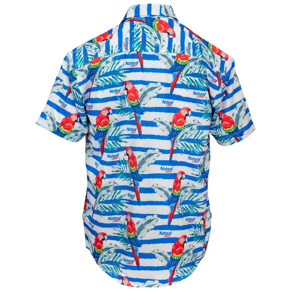 Natural Light Beer Hawaiian Shirt Bird Pattern Natural Light Beer Hawaiian Shirt Bird Pattern