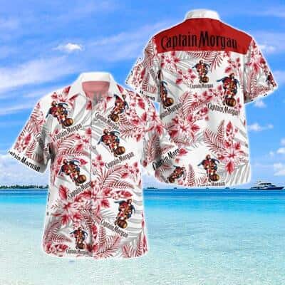 Captain Morgan Hawaiian Shirt Flower Pattern Best Beach Gift Captain Morgan Hawaiian Shirt Flower Pattern Best Beach Gift