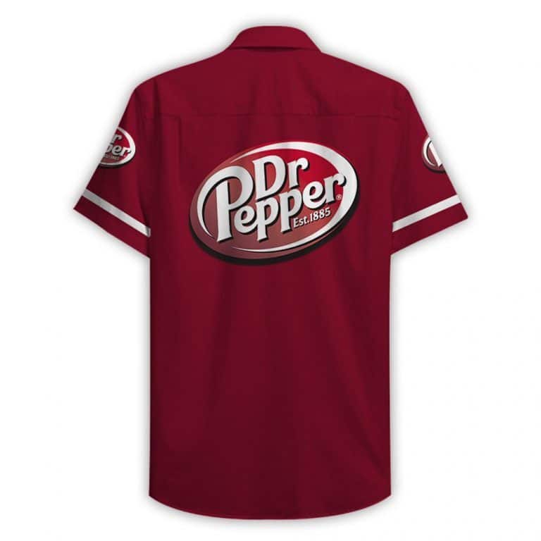 Red Dr Pepper Beer Hawaiian Shirt Red Dr Pepper Beer Hawaiian Shirt
