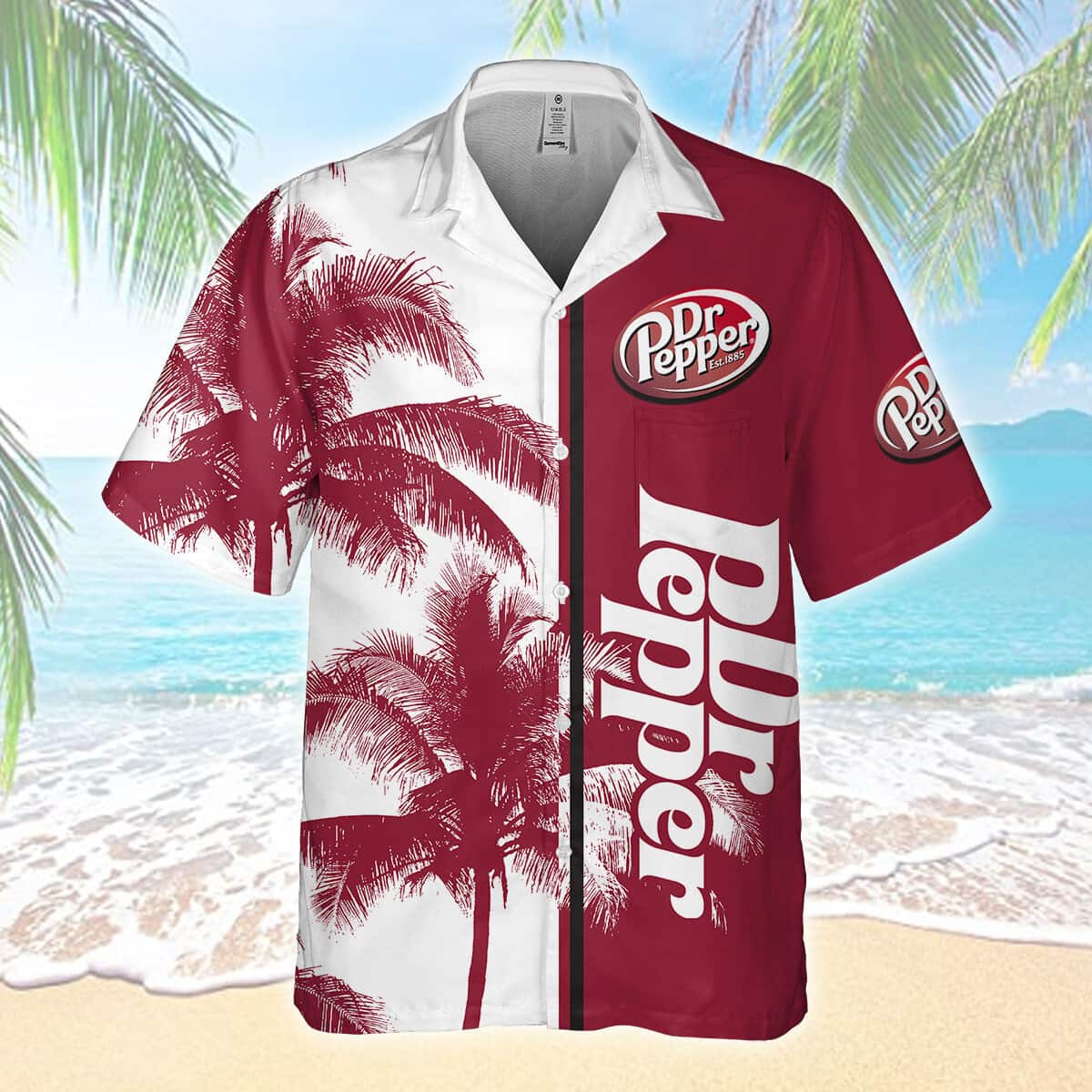 Summer Vibes Dr Pepper Hawaiian Shirt Beer Gift For Beach Lovers Summer Vibes Dr Pepper Hawaiian Shirt Beer Gift For Beach Lovers