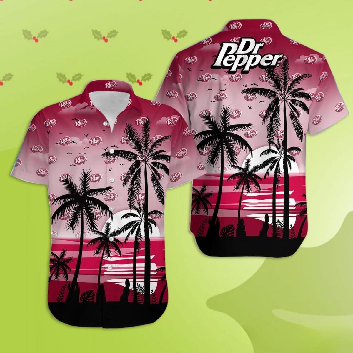 Vintage Dr Pepper Hawaiian Shirt Gift For Beach Lovers