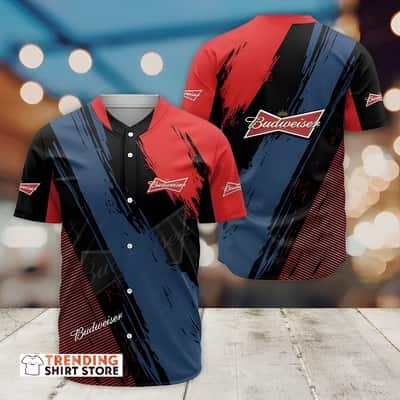 Budweiser Beer Baseball Jersey Gift For Baseball Fans
