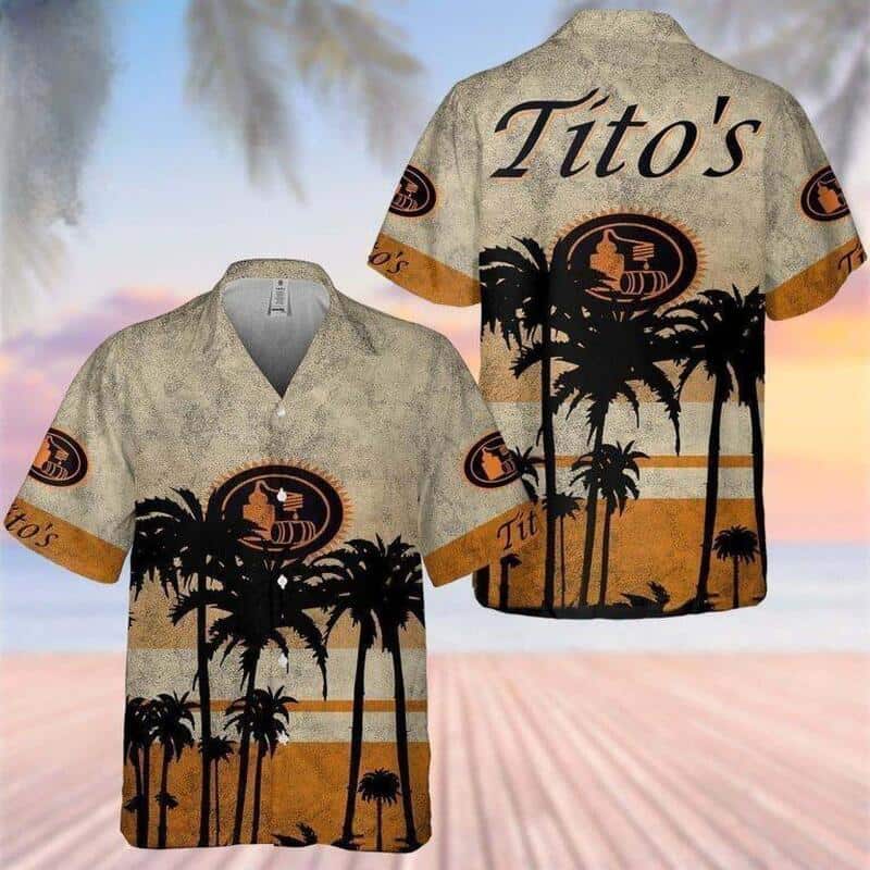 Vintage Tito’s Handmade Vodka Hawaiian Shirt Palm Tree Beach Vacation Gift Vintage Tito’s Handmade Vodka Hawaiian Shirt Palm Tree Beach Vacation Gift