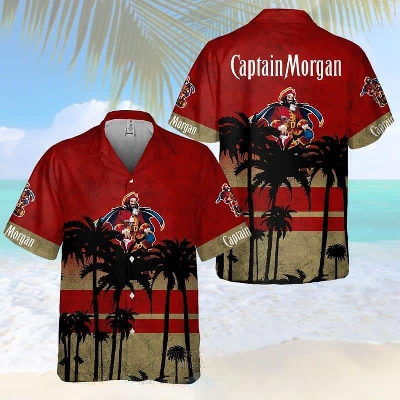 Vintage Captain Morgan Hawaiian Shirt All Over Print