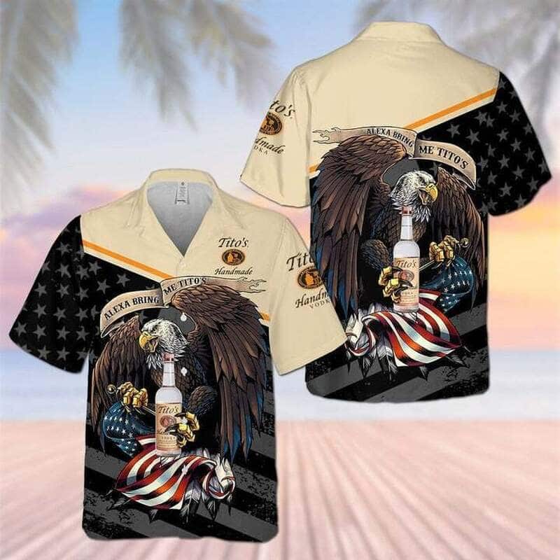 Tito’s Handmade Vodka Eagle Hawaiian Shirt Beach Lovers Gift Tito’s Handmade Vodka Eagle Hawaiian Shirt Beach Lovers Gift