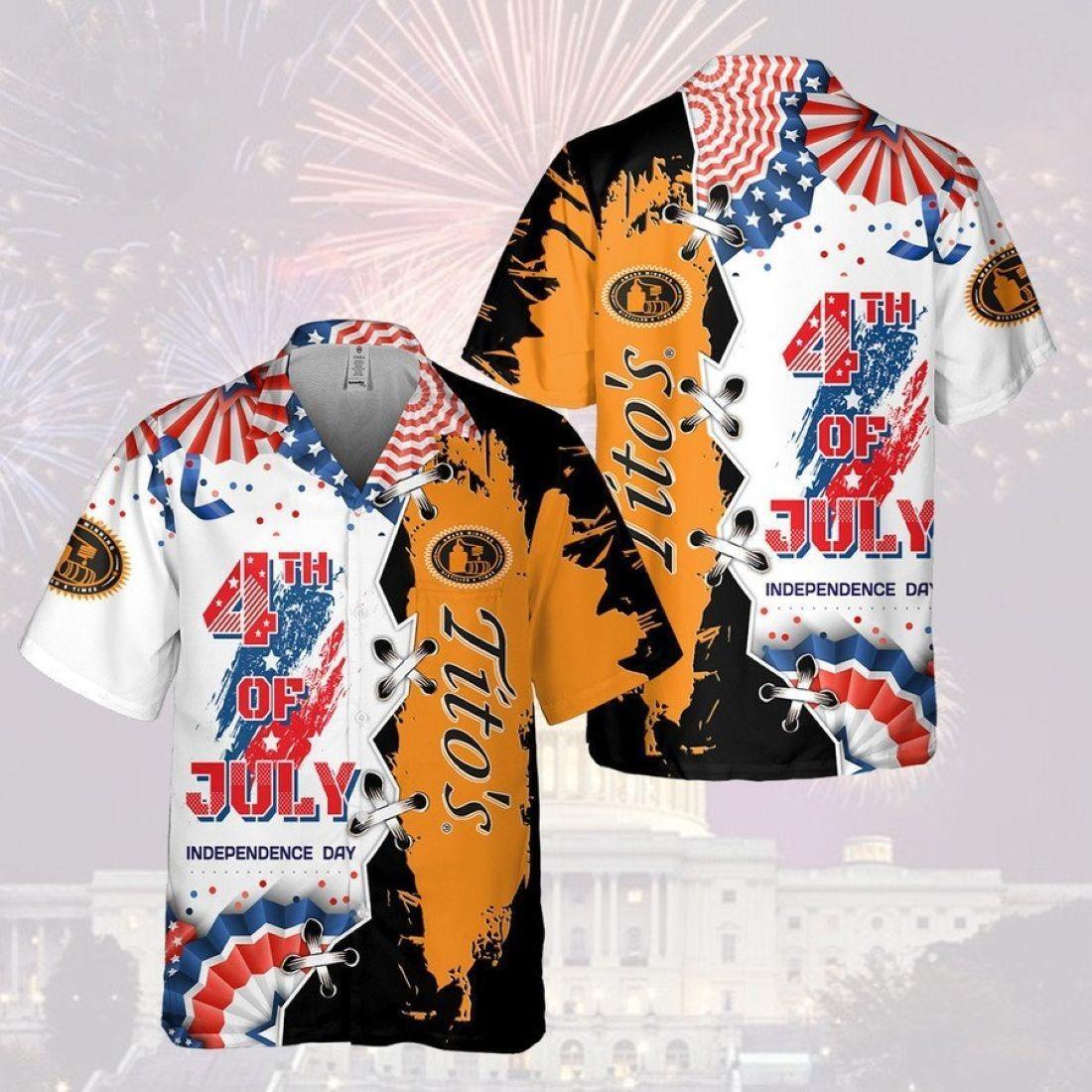 Tito’s Hawaiian Shirt 4th Of July Independence Day Tito’s Hawaiian Shirt 4th Of July Independence Day
