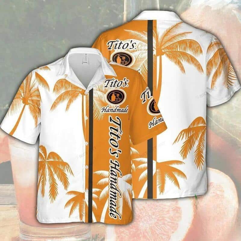 Tito's Handmade Vodka Hawaiian Shirt Palm Tree Best Beach Gift Tito's Handmade Vodka Hawaiian Shirt Palm Tree Best Beach Gift