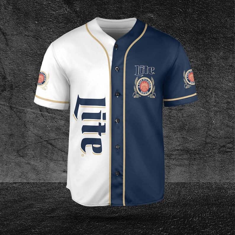 Miller Lite Baseball Jersey A Fine Pilsner Beer Gift For Sport Fans Miller Lite Baseball Jersey A Fine Pilsner Beer Gift For Sport Fans