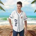 White Miller Lite Baseball Jersey Father's Day Gift For Sports Lovers