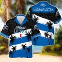Michelob Ultra Hawaiian Shirt Coconut Tree Practical Beach Gift Michelob Ultra Hawaiian Shirt Coconut Tree Practical Beach Gift
