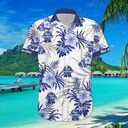 Pabst Blue Ribbon Hawaiian Shirt Tropical Flower Pattern Beach Lovers Gift