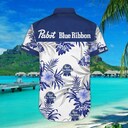 Pabst Blue Ribbon Hawaiian Shirt Tropical Flower Pattern Beach Lovers Gift Pabst Blue Ribbon Hawaiian Shirt Tropical Flower Pattern Beach Lovers Gift