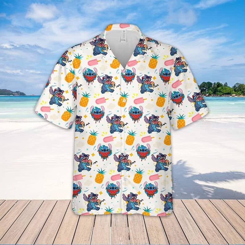 Funny Disney Stitch Hawaiian Shirt Summer Gift For Beach Trip Funny Disney Stitch Hawaiian Shirt Summer Gift For Beach Trip