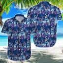 Disney Stitch Hawaiian Shirt Palm Trees Pattern Gift For Beach Lovers Disney Stitch Hawaiian Shirt Palm Trees Pattern Gift For Beach Lovers