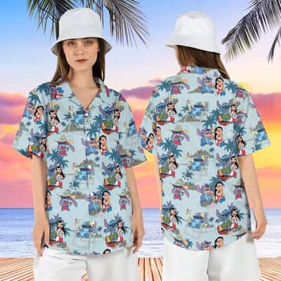 Trending Lilo And Stitch Hawaiian Shirt Cute Gift For Beach Trip Trending Lilo And Stitch Hawaiian Shirt Cute Gift For Beach Trip