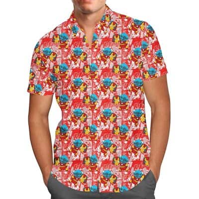 Ironman Superhero Stitch Hawaiian Shirt Gift For Disney Lovers Ironman Superhero Stitch Hawaiian Shirt Gift For Disney Lovers