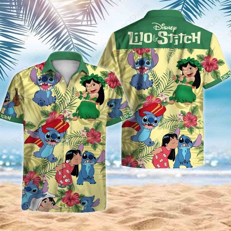 Lilo And Stitch Hawaiian Shirt Disney Gift For Beach Lovers Lilo And Stitch Hawaiian Shirt Disney Gift For Beach Lovers