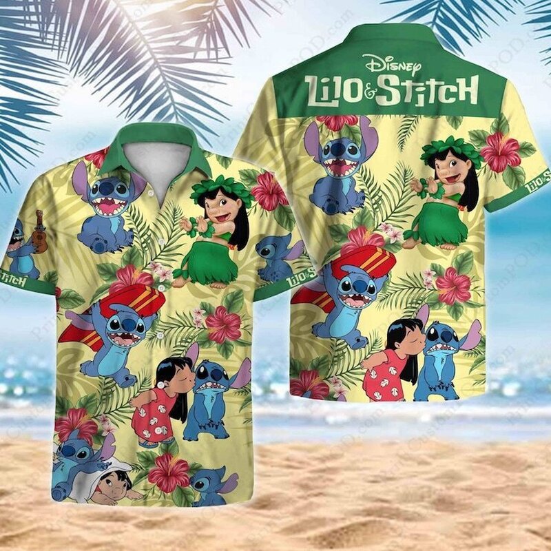 Lilo And Stitch Hawaiian Shirt Disney Gift For Beach Lovers Lilo And Stitch Hawaiian Shirt Disney Gift For Beach Lovers