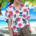 Cute Stitch Hawaiian Shirt Hibiscus Flower Pattern Gift For Beach Vacation
