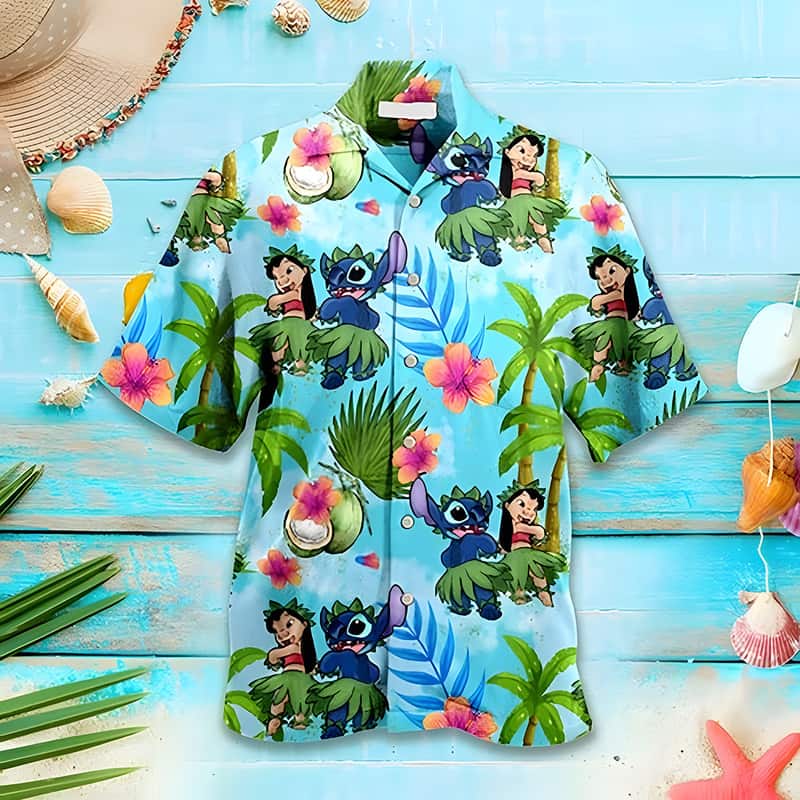 Lilo And Stitch Hawaiian Shirt Beach Gift For Friend Lilo And Stitch Hawaiian Shirt Beach Gift For Friend