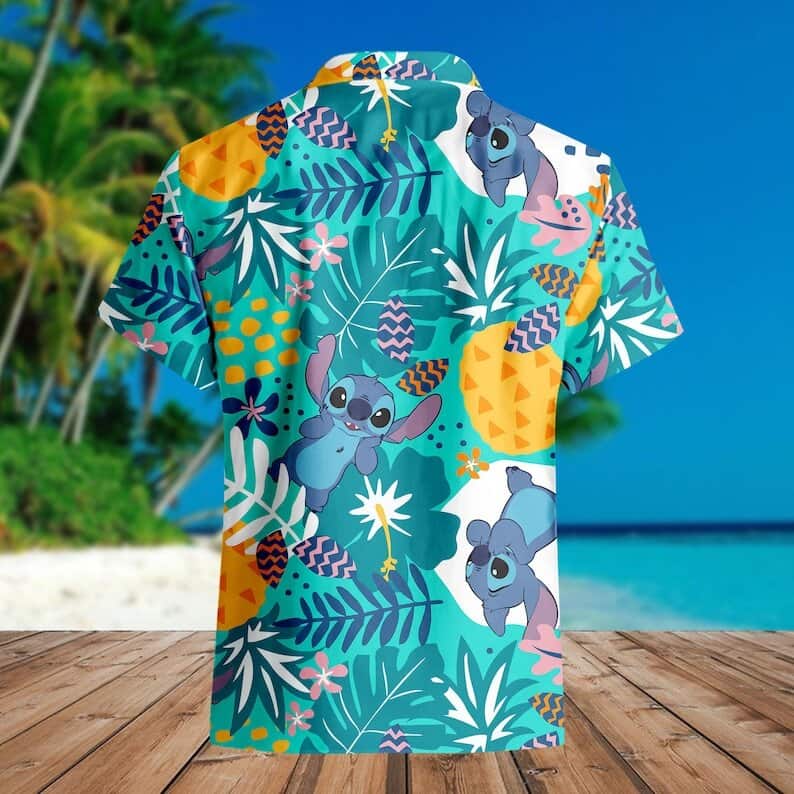 Happy Stitch Hawaiian Shirt Summer Gift For Beach Trip Happy Stitch Hawaiian Shirt Summer Gift For Beach Trip