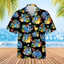 Disney Stitch Hawaiian Shirt Pineapple Pattern Summer Beach Gift Disney Stitch Hawaiian Shirt Pineapple Pattern Summer Beach Gift