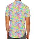 Neon Floral Stitch & Angel Hawaiian Shirt Neon Floral Stitch & Angel Hawaiian Shirt