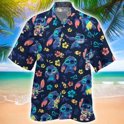 Disney Stitch Hawaiian Shirt Gift For Beach Trip Disney Stitch Hawaiian Shirt Gift For Beach Trip