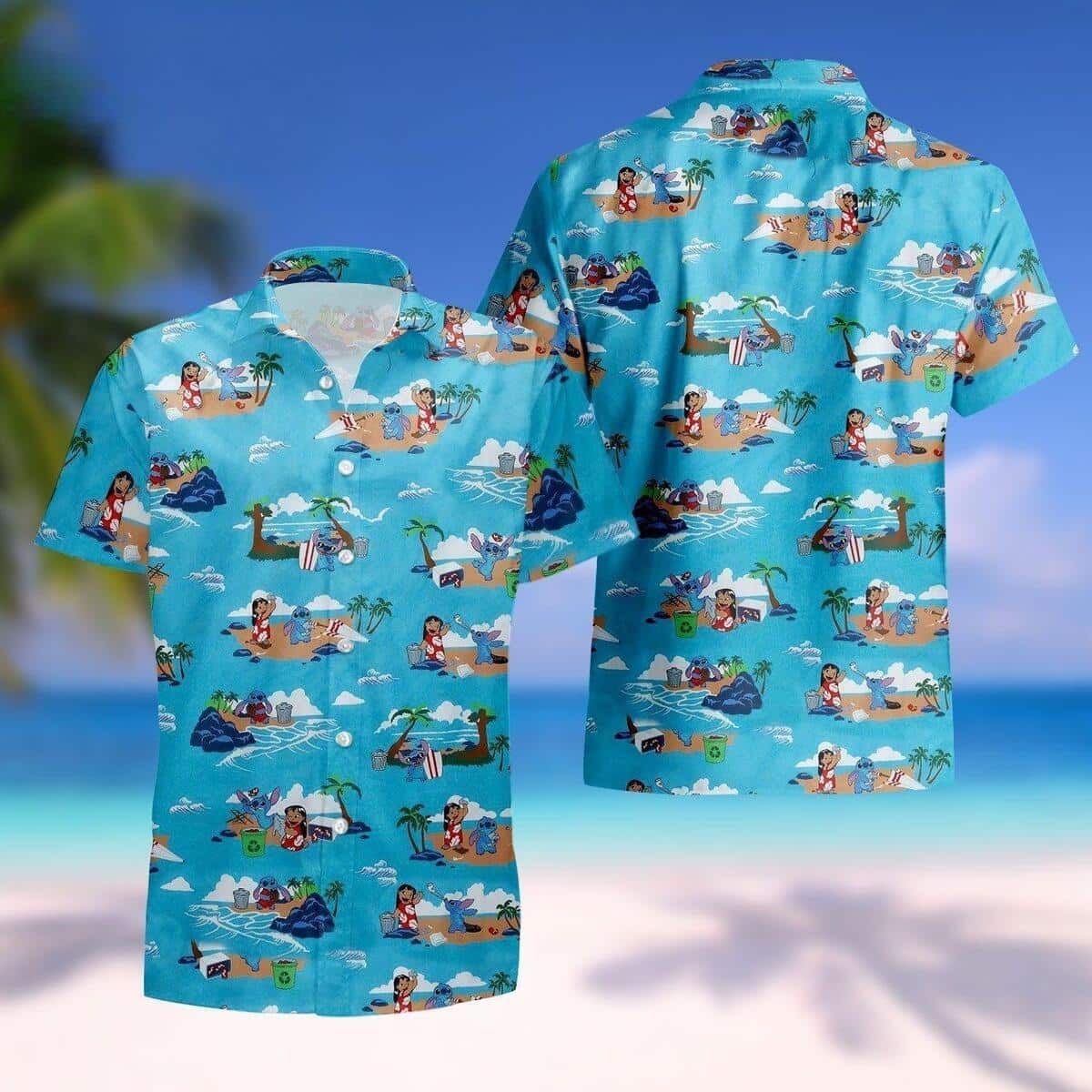 Lilo And Stitch Hawaiian Shirt Disney Birthday Gift For Adults